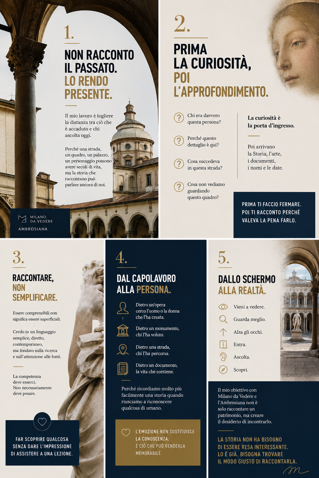 Il metodo di Danilo Dagradi per raccontare storia e arte: curiosità, ricerca, persone ed esperienza